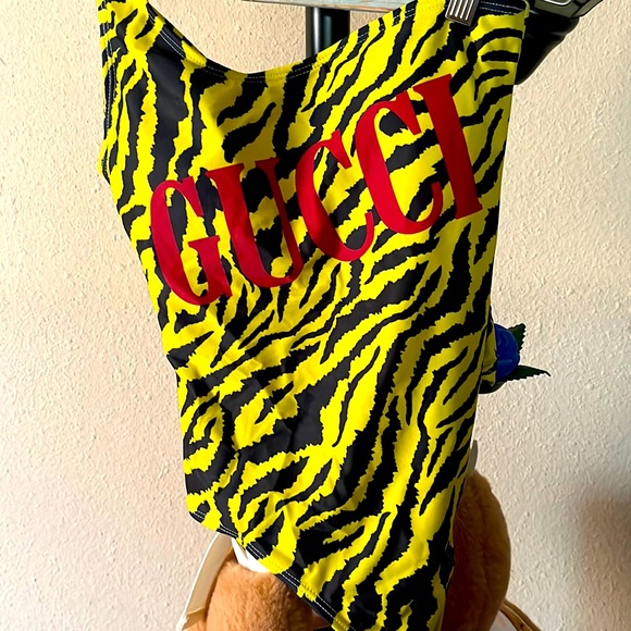 Gucci Other - GREAT DEAL - Gucci Yellow Zebra Swimsuit - PRICED TO SELL